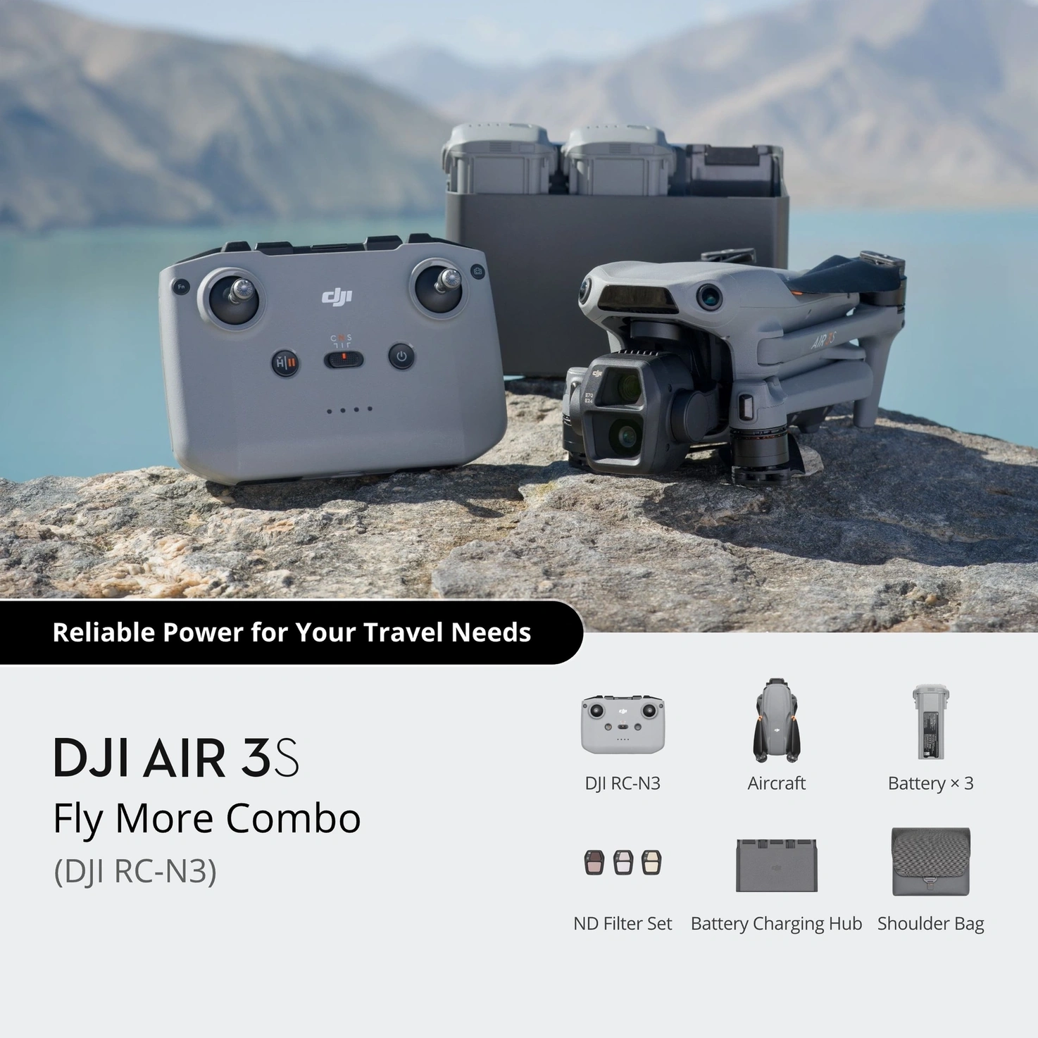 DJI Air 3S Fly More Combo(DJI RC-N3)